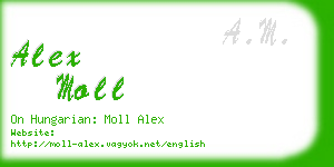 alex moll business card